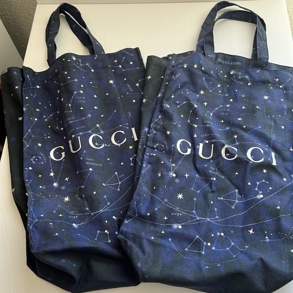 Gucci Reusable Galaxy Cotton Canvas Tote Bag (2) - Picture 2 of 5